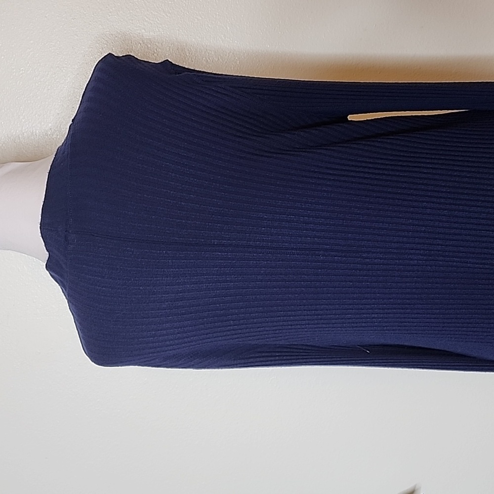 We the Free Navy Mini Dress Long Sleeve Bohemian Comfy Free People Spring Gypsy - Picture 6 of 11